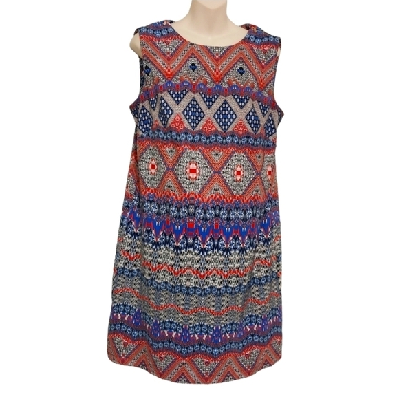 AB Studio Sleeveless Dress w Zipper Detail on Sleeves Sz 12 - Picture 1 of 5